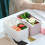 Japanese-Style 2-Layer Microwave-Safe Bento Box 4