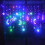 Cortina de luzes LED ZOELNIC com lua e estrelas, 3,5 m, multicolorida 3