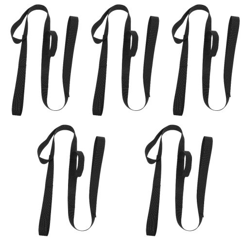 5Pcs Exercise Leg Lifter Straps Black for Stable Durable Leg Assist 1