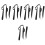 5Pcs Exercise Leg Lifter Straps Black for Stable Durable Leg Assist 3