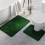 Harliver thin bath mat set green non-slip 2-piece 3