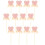 20Pcs Paper Cake Picks Assorted Color Dessert Cake Decorations 5