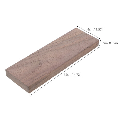 4Pcs Light Brown Handle Blanks Wooden Replacement Cutter Grips 1
