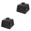 2Pcs Stylish Black Ash Tray Practical Desktop Ash Storage 3