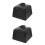 2Pcs Stylish Black Ash Tray Practical Desktop Ash Storage 5