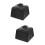 2Pcs Stylish Black Ash Tray Practical Desktop Ash Storage 7