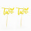 6Pcs Bamboo Easter Rabbit Cake Adornments Golden Color Cupcake Picks 9