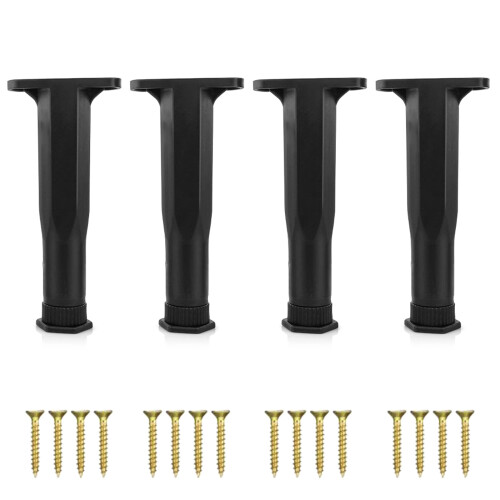 4 Stück verstellbare Möbel-Nivellierfüße, robuste-19cm bis 34cm