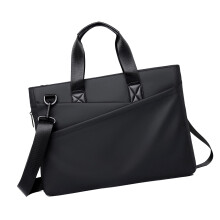 Sac à bandoulière spacieux pour ordinateur portable de 14-Noir