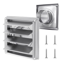 Strong Air Outlet Plate With Wire Screen 4 5 6 Unit-six inches