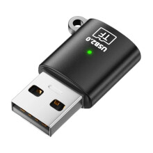Adaptateur de lecteur de carte TF vers USB Portable-USB Noir