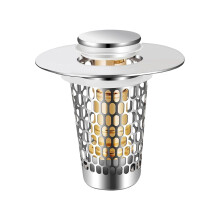 Universal Popup Drain Strainer with Press-Asetofobliquelea