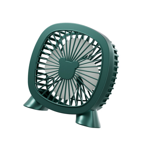 Portable Plastic USB Fan For Computer Car Camping Fast-Green
