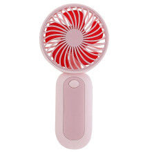 Plastic Handheld Fan Use 2 LR03 3A Batteries For Summer-Pink