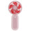 Plastic Handheld Fan Use 2 LR03 3A Batteries For Summer-Pink 1
