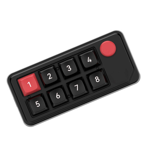 8 Key Mechanical Macro Keyboard Customizable Backlit Hot-A