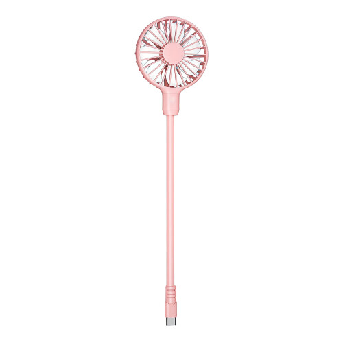 Mini Portable Type C Fan Multifunctional Pocket Fan-Pink