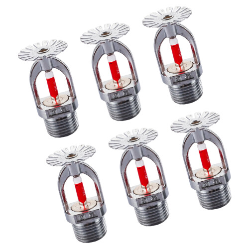 6pack Heavy Type Fire Sprinklers for Easy Installation and