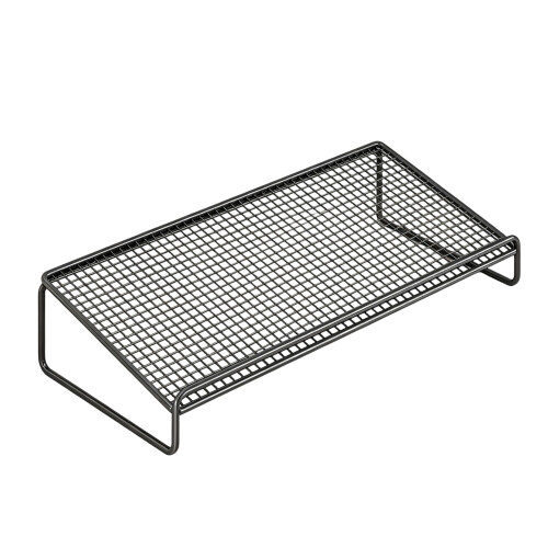 Metal Computer Stand With Cooling Design-Black Single layer D