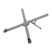 Adjustable Zincs Alloys Laptop Stand With NonSlip Base For-grey