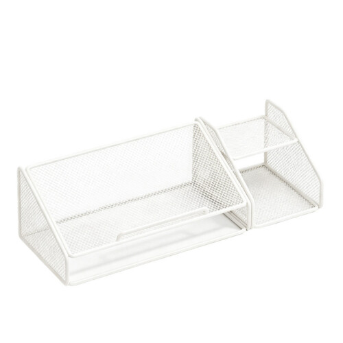 Metal Laptop Stand Computer Desk Holder-White Combination D