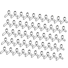 50Pcs Metal Electric Fence Tail Line Insulator Clamp for 3/8inch