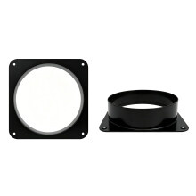 Wall Plate Air Ventilation Flange For Ventilation-Black 3