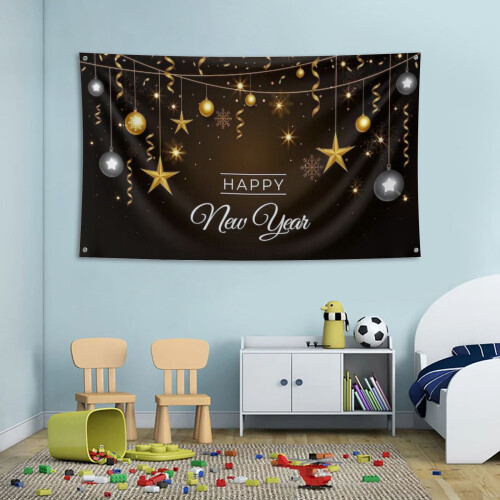 Christmas New Year banner 3x5 ft party backdrop 1