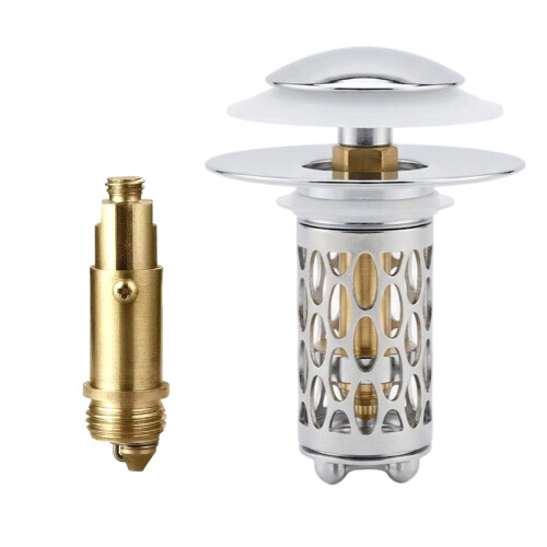 Strong Popup Basins Drain Plug with Fine Mesh to Prevent