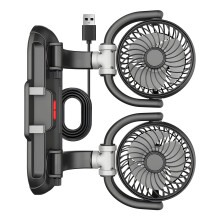 Stille 10W-autoventilator met halfronde verstelfunctie en