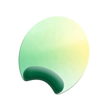 Silicone Wrist Mouse Pad Simple Color Comfortable Thick-green