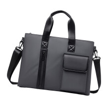 Shoulder Laptop Bag Ergonomic Crossbody Bag For 15.6Inch-Gray