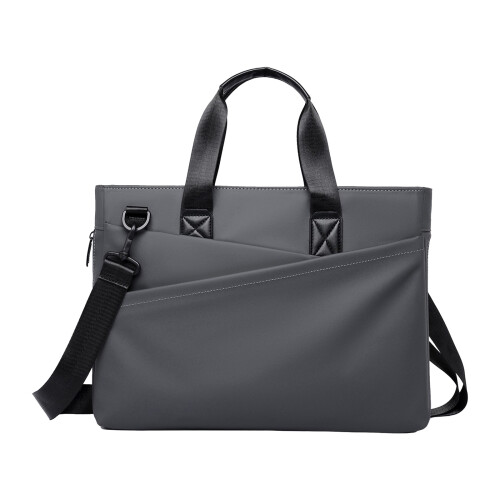 Spacious Single Strap Shoulder Bag For 14Inch Laptop And-Gray