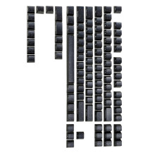 Originele hoogte PC doorschijnende keycaps met-zwart goudpoeder