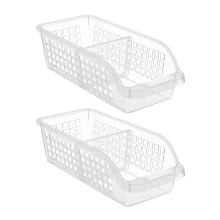 Contenitore organizer per frigorifero, confezione da 6 pezzi per alimenti