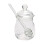 Klares Honigglas mit Honiglöffel – 280 ml 1