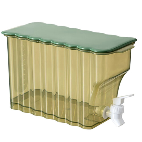 Green Cold Water Kettle with Faucet, 2.5L