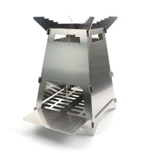 Portable Stainless Steel Charcoal Grill 16.5x16.5x24.5cm