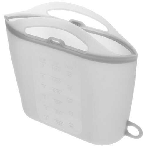 Bolsa de silicona reutilizable para microondas con función de vapor, 1000 ml.