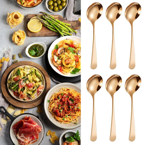304 Stainless Steel Round Spoon Fork Set – Thick Bottom,