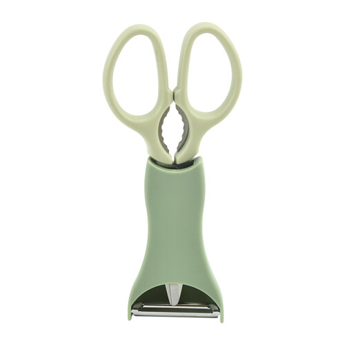 ZKCCNUK Stainless Steel Kitchen Scissors with Melon Planer