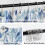 Duschvorhang Blau Aquarell Eukalyptus 36x72 5