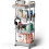 4-Tier Rolling Storage Cart – Grey, 14.9" x 10.6" x 29.1" 1