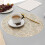 PVC table mat heat insulation rectangular round ginkgo leaf 1