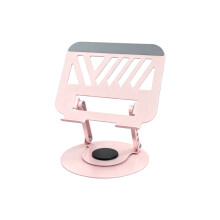 Adjustable Laptop Stand with 360 Degree Rotatable Base-Pink