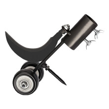 Garden Weeding Hook Roller Tool, Steel, 1pc