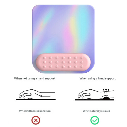 Ergonomic Mouse Pad With Wrist Support And AntiSlip-Green 2