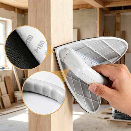 Practical 5 Inch Drywall Edge Smoothing Instrument-320 mesh 2