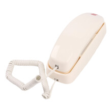 Elegantes rosa Tischtelefon mit geräumiger, heller Tastatur-Weiß