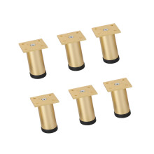 6lots Aluminum Alloys Adjustable Furniture Feet Modern-Gold